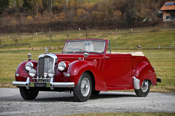 Alvis TC21/100 3-Litre Drophead Coupe (1954) - als Lot 141 angeboten an der Versteigerung der Oldtimer Galerie in Toffen am 26. März 2022