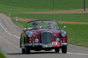 Bild Alvis TD 21 DHC (1961) - am RAID Suisse-Paris 2015