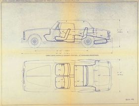 Alvis Three Litre Graber (1958) - Technische Zeichnung