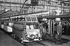 Image: The 100,000th Transporter rolls off the production line in Wolfsburg on October 9, 1954