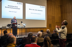 Am Schluss der Präsentation gab es eine Frage- und Antwort-Session