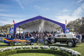 Bild Amelia Island Concours d'Elegance 2020 - Die beiden Gewinner: Porsche 917/30 Can-Am Spyder (1973) im Concours de Sport und Duesenberg J-218 Town Limousine (1929) im Concours d'Elegance.