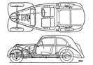 Amilcar Compound (1937) - Skizze von oben und von der Seite