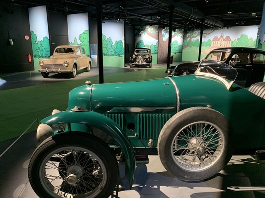Amilcar – Tim im Lande der Sowjets – Tim und Struppi-Ausstellung – Musée National de l'Automobile Mulhouse