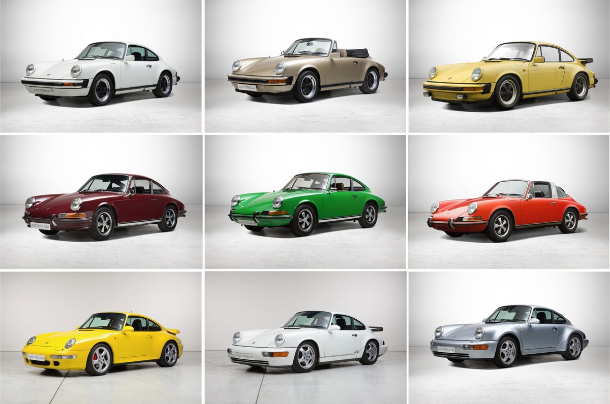 Angebotene Porsche-Fahrzeuge an der Auctionata-Versteigerung Nr. 386 vom 12. Dezember 2015