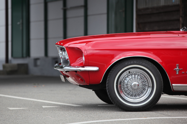 Angedeutete Speichenräder - Mustang & Shelby Meeting 2017 in Zug