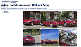 Ansicht eines Zwischengas-Eintrags in der digitalen Dokumentation eines Ferrari Daytona, Bilder und PDFs wurden hier ergänzt