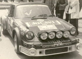 Antonio Zanini an der Rally Zlatni 1980 Antonio Zanini an der Rally Zlatni 1980