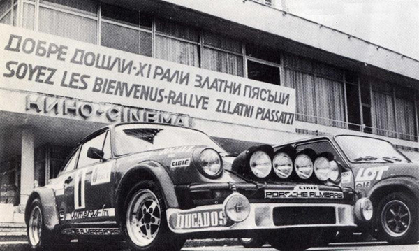 Antonio Zanini an der Rallye Zlatni 1980