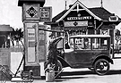 Image: Aral filling station through the ages - In the 1920s there were only a few filling stations and cars