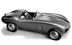 Arnolt-Bristol (1956) - Competition Model - Fahrzeugtyp für den Renneinsatz - Abbildung aus einem Verkaufsprospekt