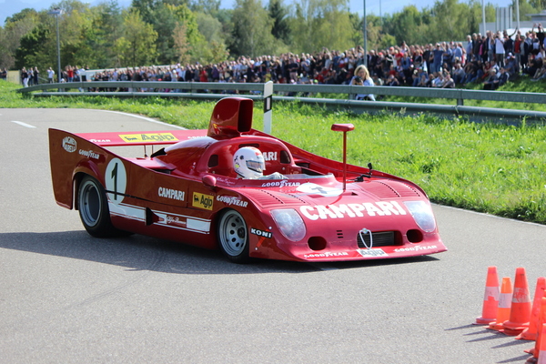Arturo Merzario pilotierte seinen Tipo 33 höchstpersönlich – Passione Alfa Romeo Hinwil 2018