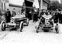 Image: Aston Martin Chassis TT1 (1922) - The TT1 and TT2 chassis before the 1922 French Grand Prix in Strasbourg