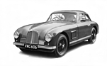 Aston Martin DB 2 (1950) - noch mit dem mehrteiligen Kühlergrill