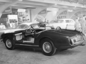 Aston Martin DB 2/4 (1956) - Spider Superleggera auf dem Turiner Autosalon von 1956, insgesamt drei Autos soll Touring gebaut haben
