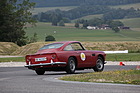 Bild: Aston Martin DB 4 (1959) - englischer GT mit ungewöhnlichem Heck auf der Rennpiste von Lignières