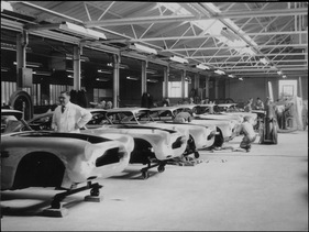 Aston Martin DB 4 (1960) - Produktion in Newport-Pagnell