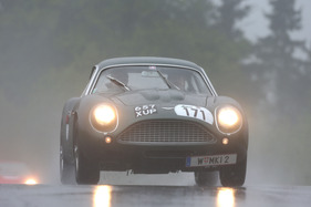 Aston Martin DB 4 GT Zagato (1961) - am Start in der Rennwagenklasse  - Gaisbergrennen 2013 - Berglauf auf den Gaisberg am Freitag