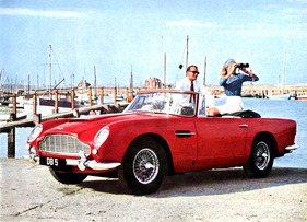 Aston Martin DB 5 (1965) - die offene Version - Abbildung aus einem Verkaufsprospekt