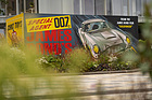 Image: Aston Martin DB5 "Goldfinger Continuation" (2020) - Life-size box of the popular Corgi Toys model in front of Battersea Power Station