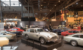 Aston-Martin DB5 James Bond (1964) - im Zentrum der Sonderschau "70 Jahre David Brown" - Rétromobile Paris 2017
