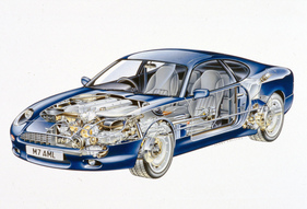 Aston Martin DB7 (1993) - Durchsichtszeichnung