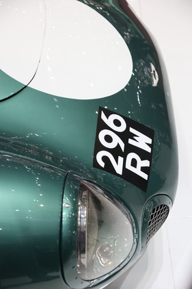 Aston Martin DBR1 (1957) - Details eines alten Rennwagens - am Genfer Automobilsalon von 2013