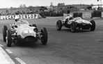 Image: Aston Martin DBR4 (1959) - Salvadori at the wheel of a DBR4 in the 1959 BRDC International Trophy at Silverstone