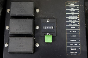 Aston Martin Lagonda (1984) - the only mechanical display in the Aston, the mileage, is located in the engine compartment