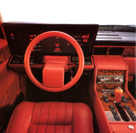 Aston Martin Lagonda (1985) - not too many cars are likely to have been lined in this red color