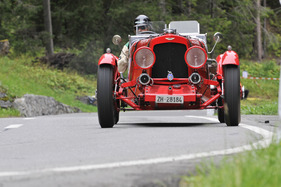 Aston Martin MK II (1934) mit Startnummer 243 am Bergrennen Arosa ClassicCar 2011