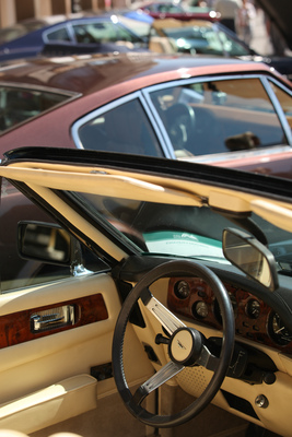 Aston Martin Sportwagen beim Concours d'Elégance - British Classic Car Meeting St. Moritz 2015