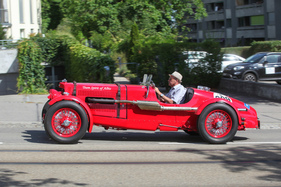 Aston Martin Ulster (1935) - bei der Anreise - Albisgütli Classic Cars & Bikes August 2022