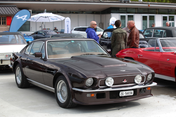 Aston Martin V8 (1980) - mit kräftigem V8 unter der Haube - Dolder Classics Mai 2019