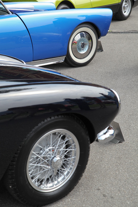 Astra Coupé (1952) - das blaue Coupé stammt aus derselben Zeit wie der Fiat 8V in Schwarz - G-84 - Concorso d'Eleganza Villa d'Este 2017