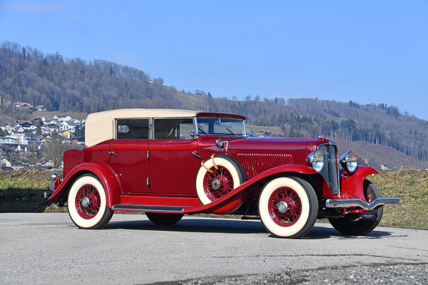 Auburn 8-100A Phaeton Sedan (1932) - als Lot 56 angeboten an der Versteigerung der Oldtimer Galerie Toffen am 22. März 2025