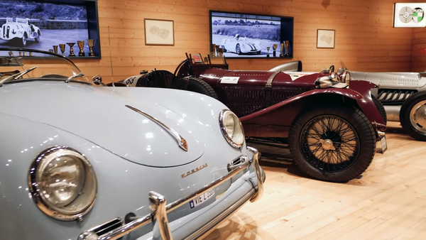 Cars in the Timmelsjoch Motorcycle Museum too