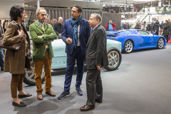 Auch Jean Todt schaute sich die Messe an - Rétromobile Paris 2020