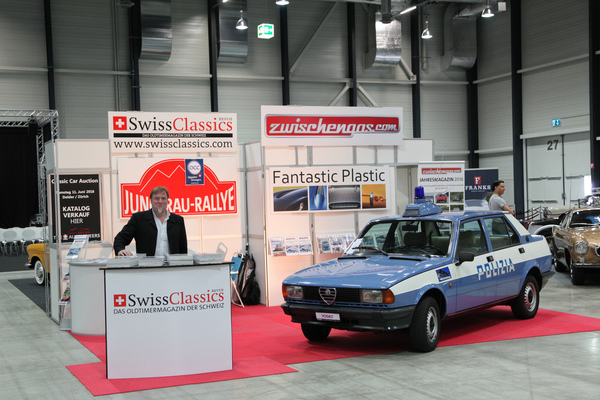 Bild: Auch Zwischengas war zusammen mit der Swiss Classics Revue durch einen eigenen Stand vertreten - Swiss Classic World Luzern 2016