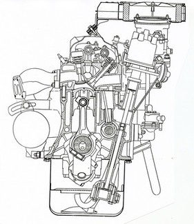 Auch beim Fiat 1500 wurden die Lampredi-Konzepte für den Fiat 1800 angewandt Auch beim Fiat 1500 wurden die Lampredi-Konzepte für den Fiat 1800 angewandt
