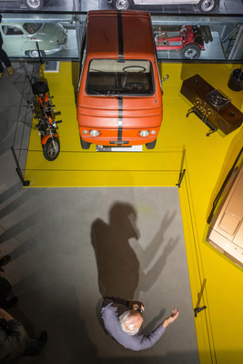 Auch das Elektroauto Zagato Zele 1000 repräsentiert Designtendenzen der Siebzigerjahre - Sonderschau "Italo-Design 1968-1978 - Collezione Lopresto" im Verkehrshaus Luzern 2018