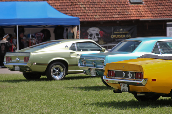 Auch das Heckleuchtendesign wurde immer wieder angepasst - 7. Mustang & Shelby Meeting in Zug am 3. August 2019