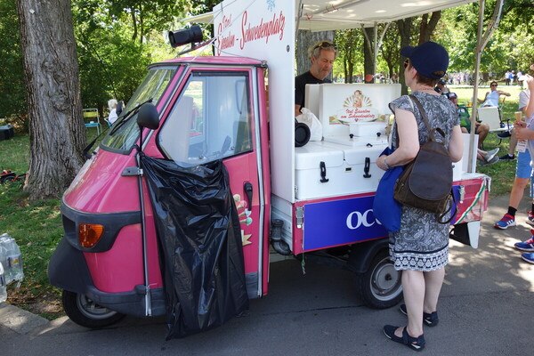 Auch der Eismann war ein beliebter Anlaufpunkt - Vienna Classic Days 2024