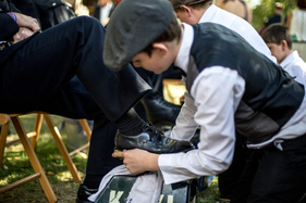 Auch die 'Shoe Shine Boys' durften nicht fehlen - Impressionen vom Goodwood Revival 2015