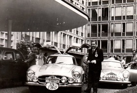 Auch die «crème de la crème» des Automobilbaus war 1956 an dem Start – Startnummer 101 Fernando Stock, Henry Charles Rugerony Auch die «crème de la crème» des Automobilbaus war 1956 an dem Start – Startnummer 101 Fernando Stock, Henry Charles Rugerony