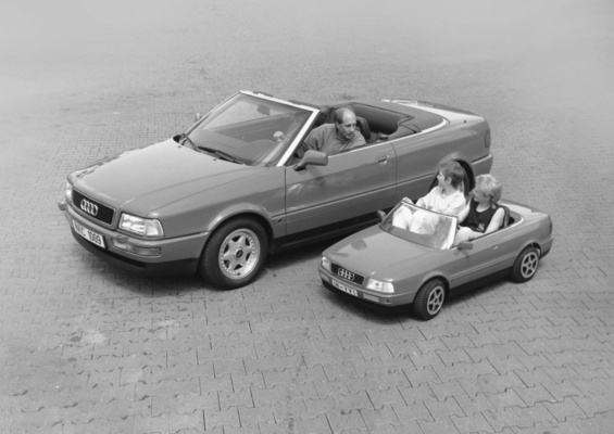 Bild: Auch für die kleinere Generation gabs den Audi Cabrio in Miniversion – 40 Jahre Audi Sport GmbH