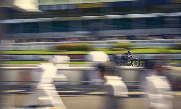 Auch schnelle Motorräder waren am Start -Goodwood Revival 2018