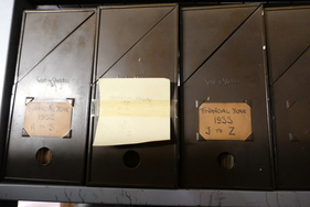 Auch sehr alte Geschäftsbücher sind im Hunt House zu finden. Diese hier enthalten Unterlagen aus den Jahren 1932 und 1933