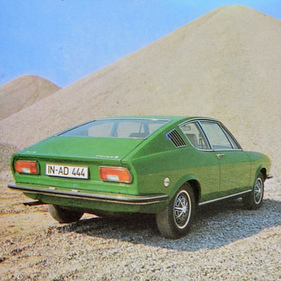 Audi 100 Coupé S (1971) – Farbfoto aus der Pressemappe
