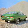 Audi 100 Coupé S (1971) – Farbfoto aus der Pressemappe